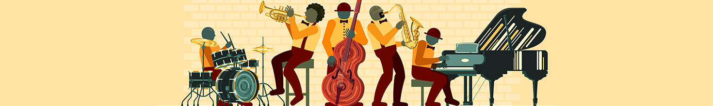 a jazz band performs