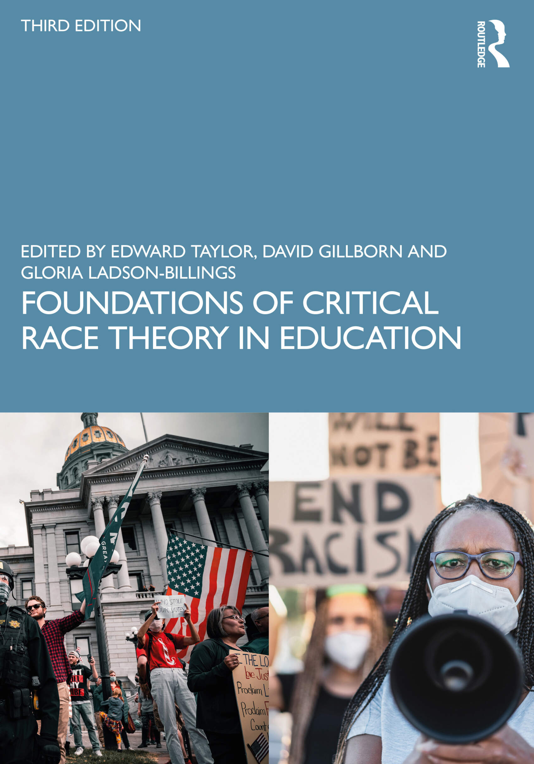 Book cover of 'Foundations of Critical Race Theory in Education' by Gloria Ladson-Billings