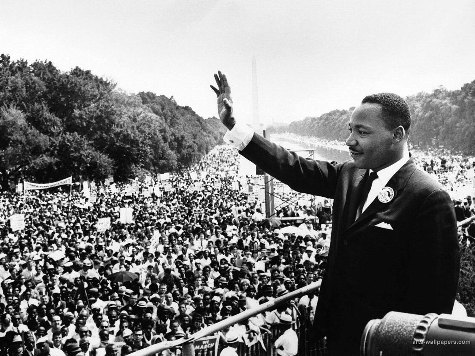 Martin Luther King, delivering his famous  I have a dream Speech at the March on Washington