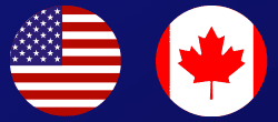 United States & Canada Flags